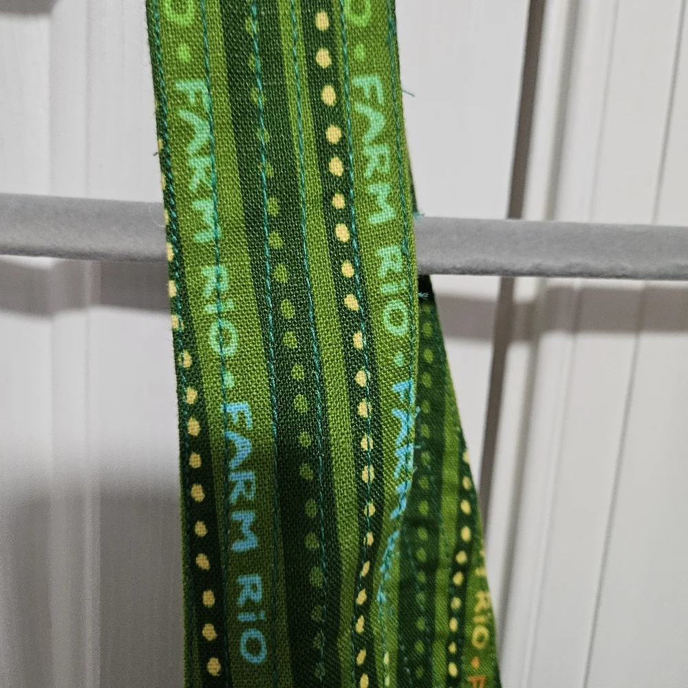 FARM RIO Fresh Forest Scarf Sweetheart-Neck Minidress Large NWT - Picture 6 of 9